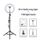 Dimmable LED Selfie Ring Light with 2m Stand